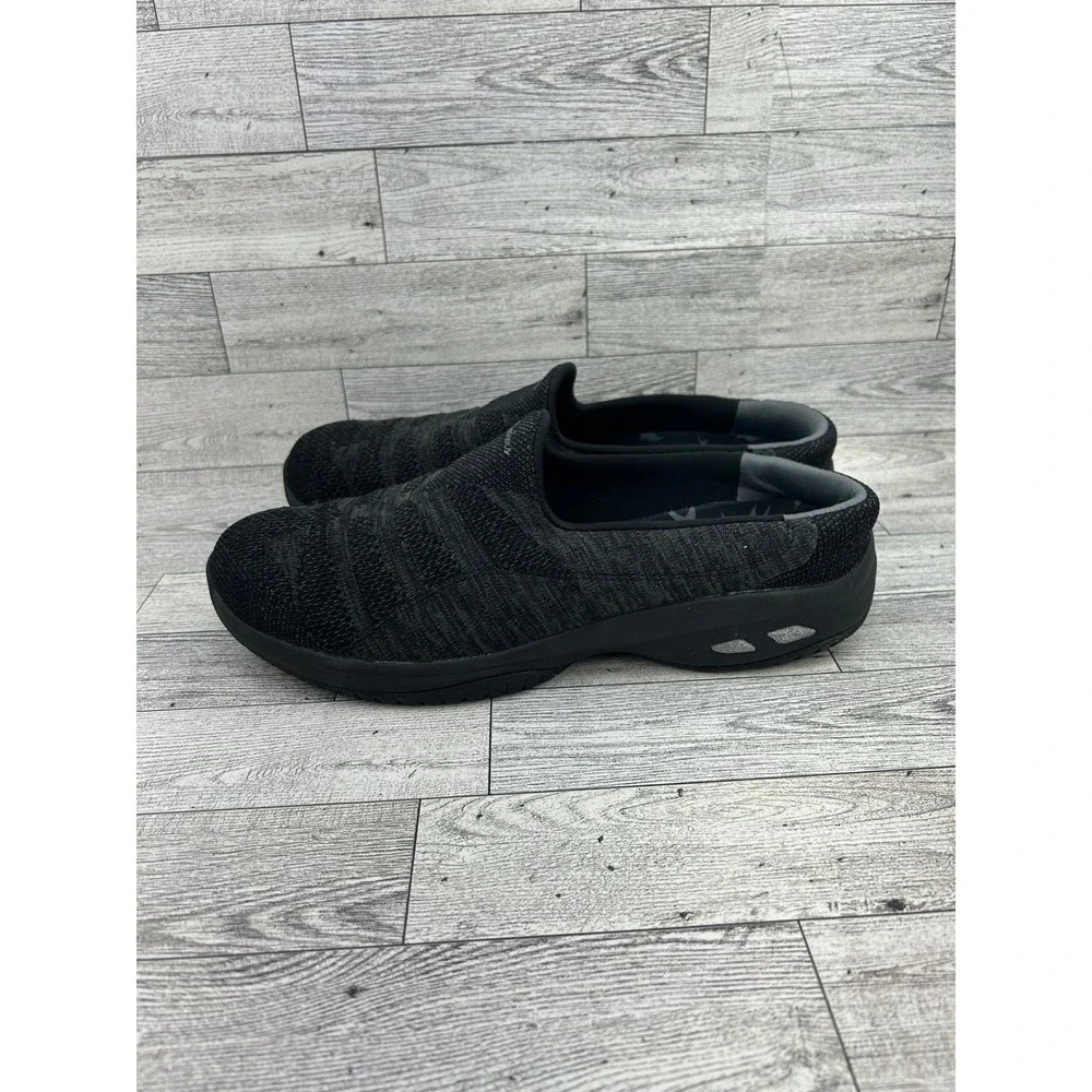 Skechers Relaxed Fit 44915 Black Knit Slip On Sneakers Womens Size 9 Memory Foam